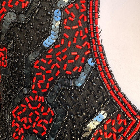 Vintage Sequins & Beaded Jacket with Silk Lining | Medium - Picture 10 of 10